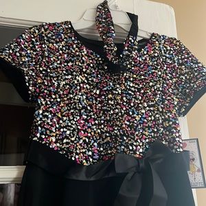 BNWT Girl Dress- Black Sequin Dress size XL